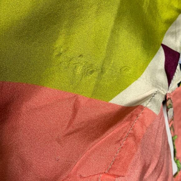 Johnny Was S Floral Boxy Button Up Kimono Inspired Blouse 100% Silk *flaw - Picture 11 of 14